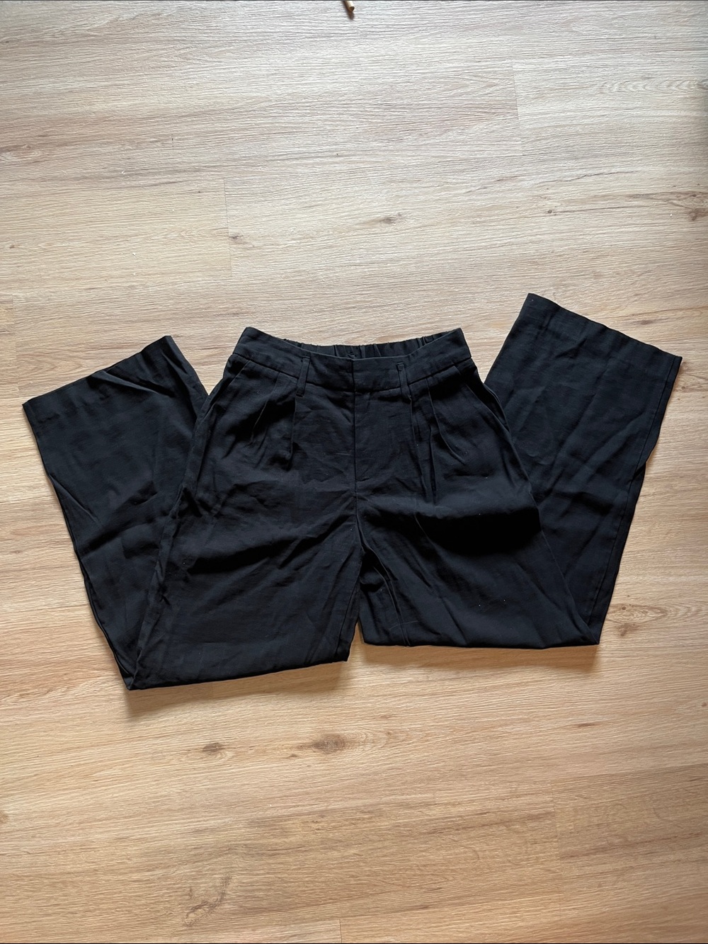 black trousers